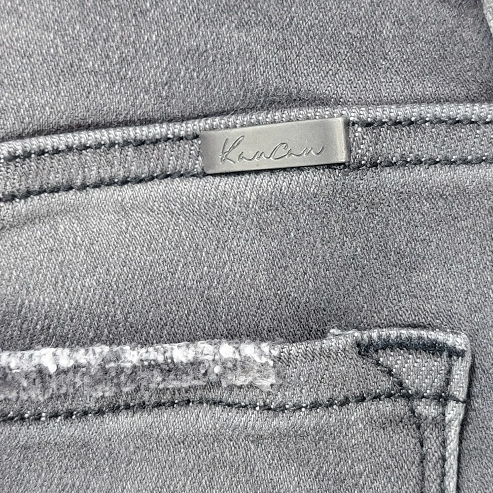 KanCan Signature Mid Rise Skinny Jeans Womens 13 30 Grunge‎ Punk Stretch Gray